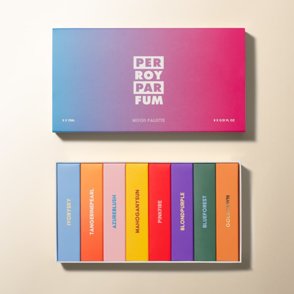 Perroy Packshot coffret 15ml Mood Palette fond beige