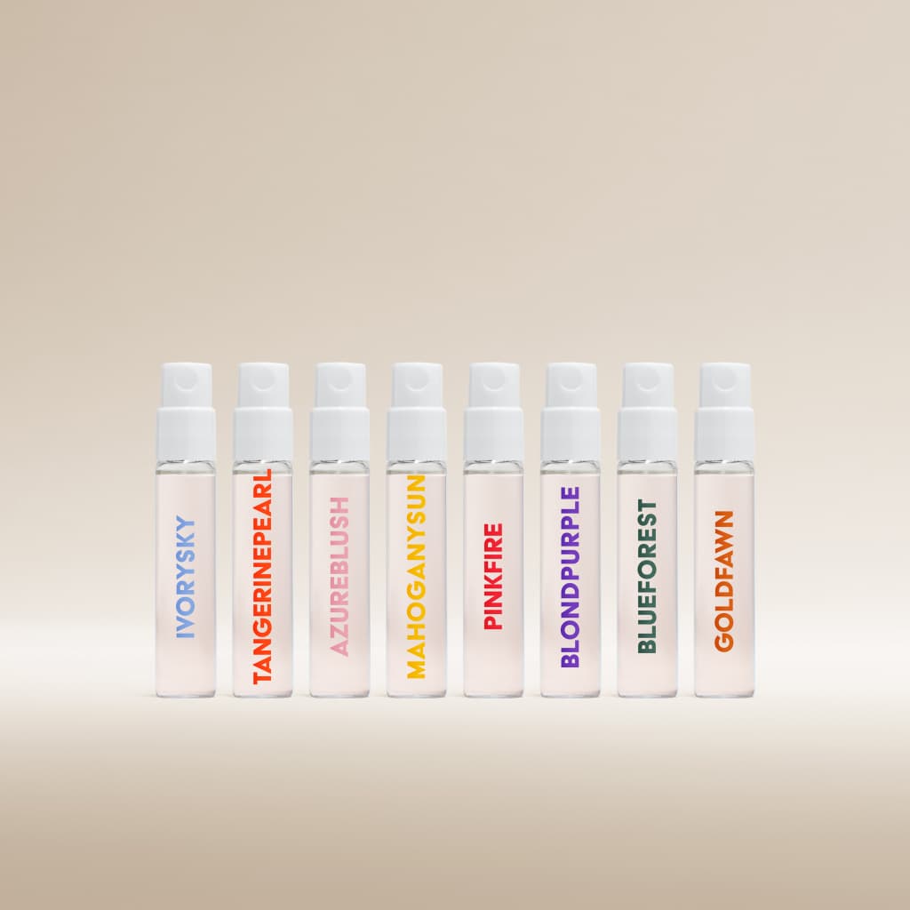 Perroy Packshot flacons 2,5 ml Mood Palette fond beige