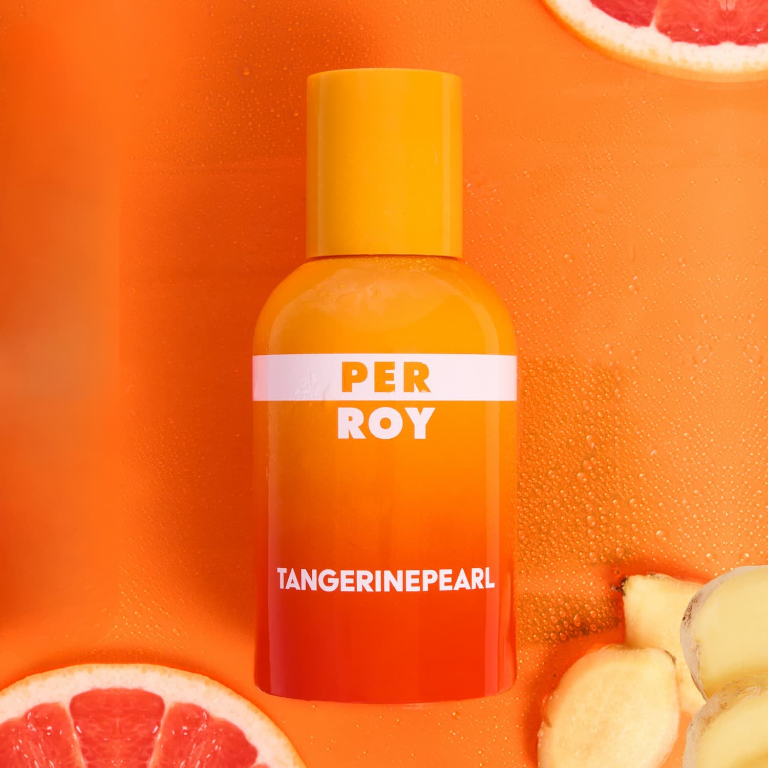 Flacon TangerinePearl sur texture