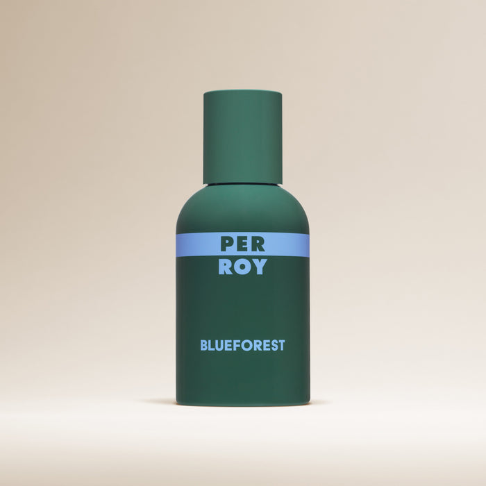 Perroy Packshot flacon Blueforest 100ml fond beige