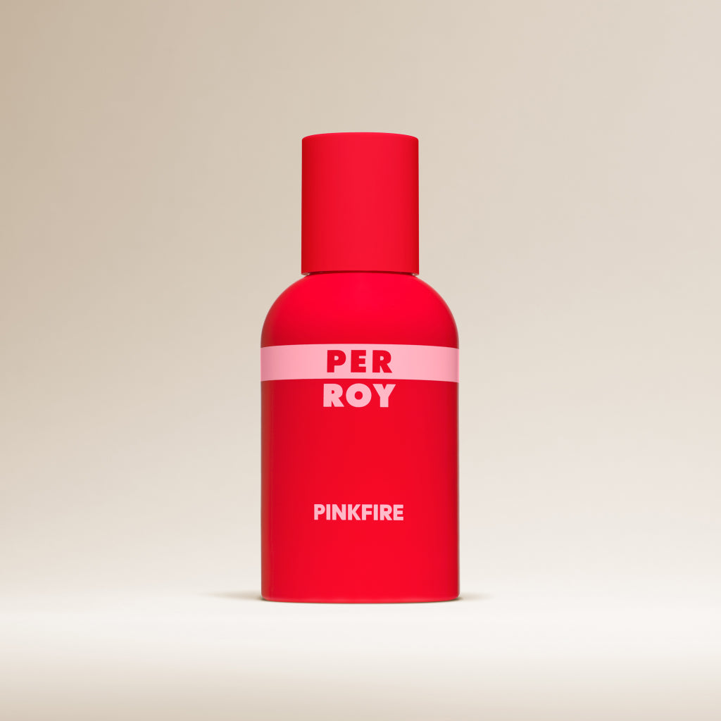 Perroy Packshot flacon Pinkfire 100ml fond beige